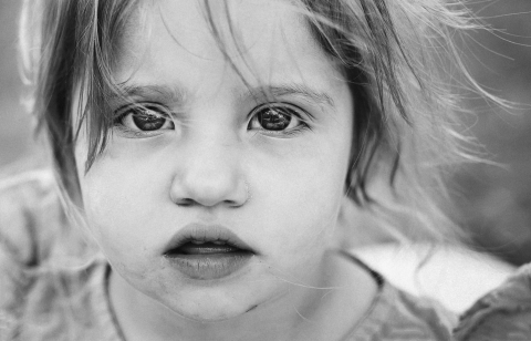 Herault Creative black and white lifestyle child portrait