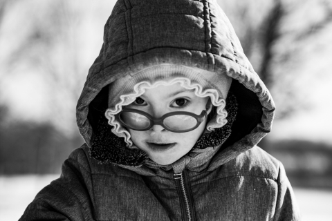 Flanders girl poses for a Lifestyle Portrait Session looking very suspicious