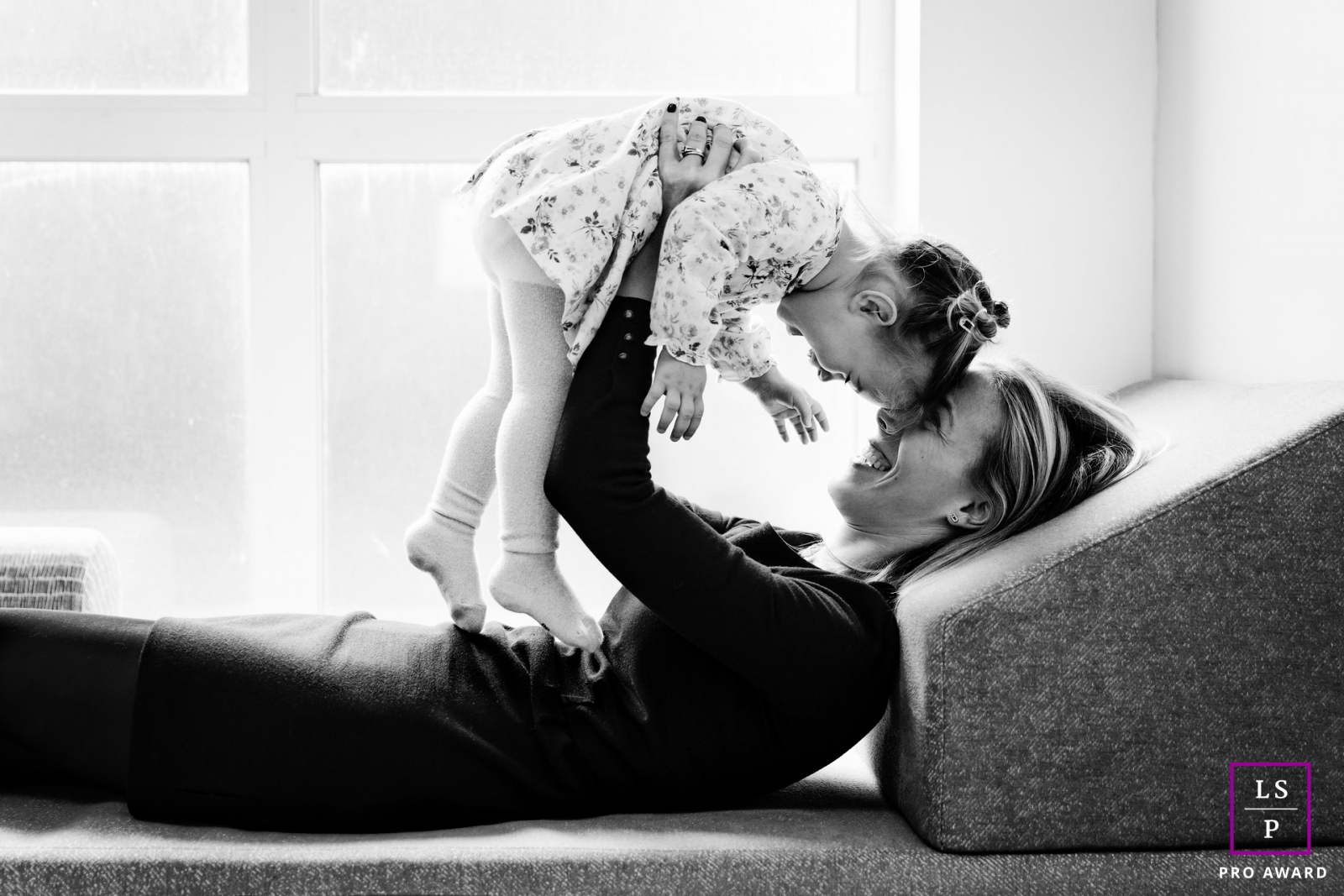 Marseille mother and daughter so happy together during this France lifestyle photo shoot