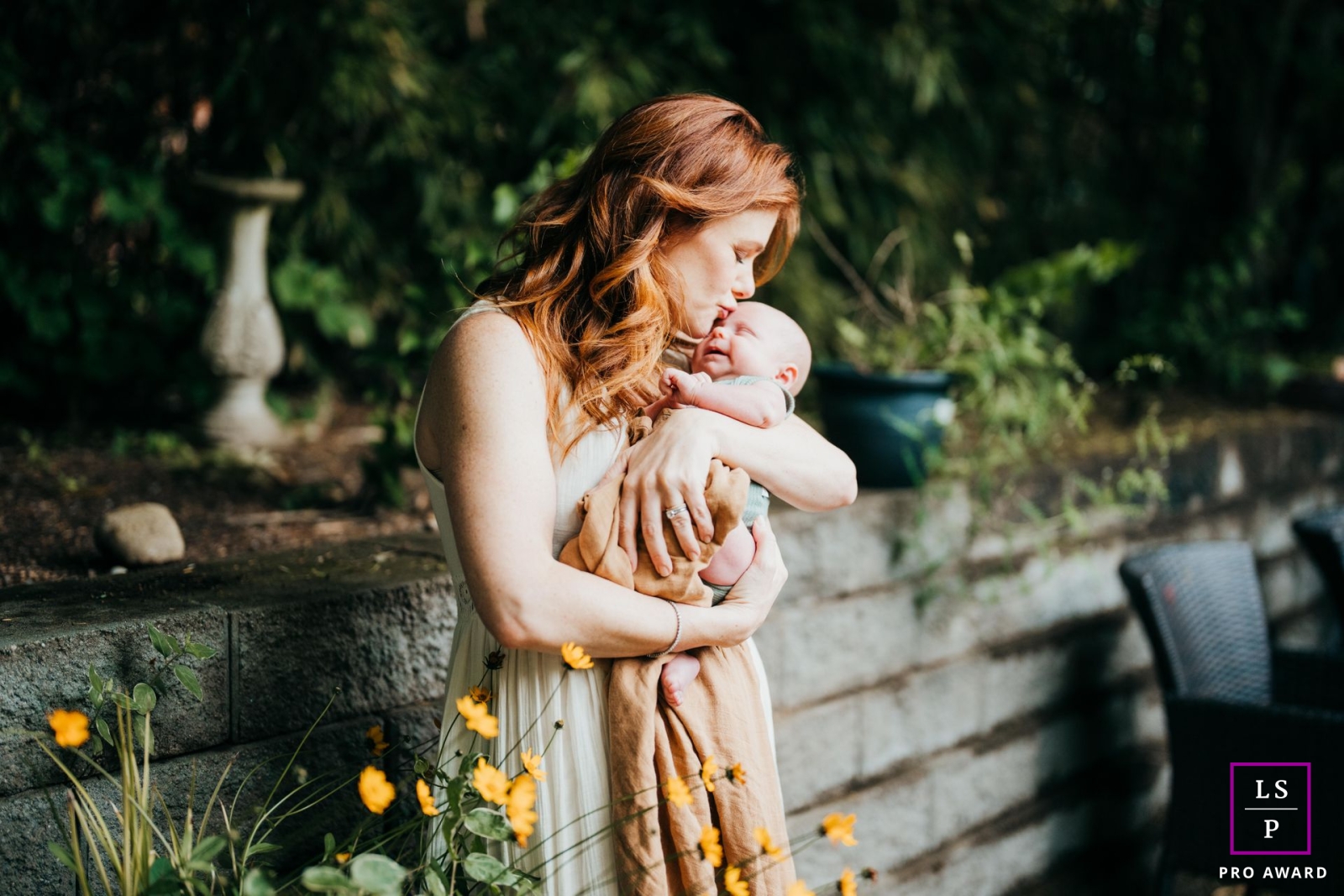 Washington lifestyle session from a portrait shoot that captured this new mom and baby in an artistic manner