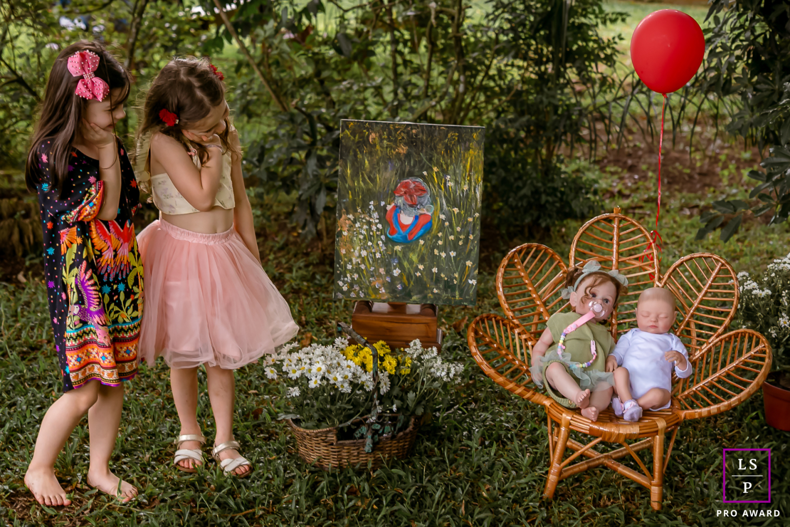 In Curitiba, PR, little friends play house in the forest, sharing joyful and imaginative fun.