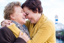 Lisbon Family Fun Lifestyle Photography Portugal | Image contains:  women, close-up, ideas, hug, smile