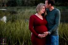 Groningen Netherlands couple maternity portrait with just a minute of tenderness