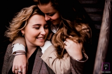 Groningen urban couple during a Netherlands portrait session