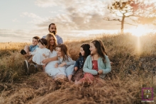 A styled Sammamish lifestyle portrait that captured this family of 6 enjoying each other in the field