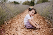 Portrait of a Girl in lavender fields of Auvergne-Rhone-Alpes