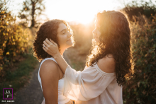 In Washington, USA, a mom and her teenage daughter share a heartfelt smile with each other.