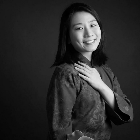 Studio portrait of Chunxin Xia, lifestyle photographer based in New Jersey